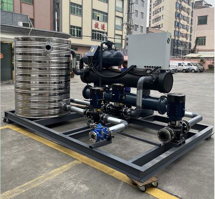 Máquina de refrigeração de água JLSW-90D, Refrigerador de parafusos resfriado a água para pesca industrial
