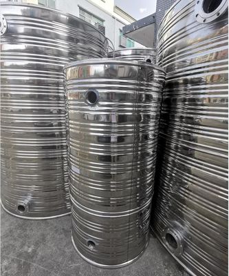 Tanque de água de aço inoxidável isolado com roscas espessura 50 mm para uso industrial