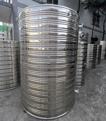 Tanque de água de aço inoxidável com rosca com temperatura de 80 graus