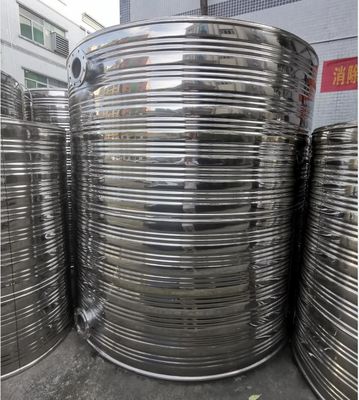 Tanque de água isolado de aço inoxidável prateado 0,1 MPa Para uso industrial