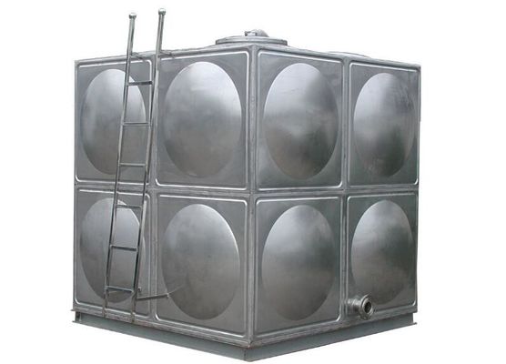 0.6MPa Tanque de armazenamento de água de aço inoxidável com flange com roscas