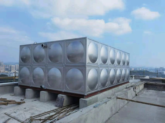 Tanque de água isolada industrial exterior de 0,6 MPa com capacidade de 100 toneladas