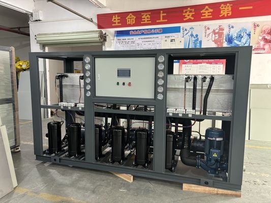 Sistema de refrigeração por água de refrigeração por água condensador de tubos de concha R22/R407C controlador de microprocessador de refrigerante 5-300KW