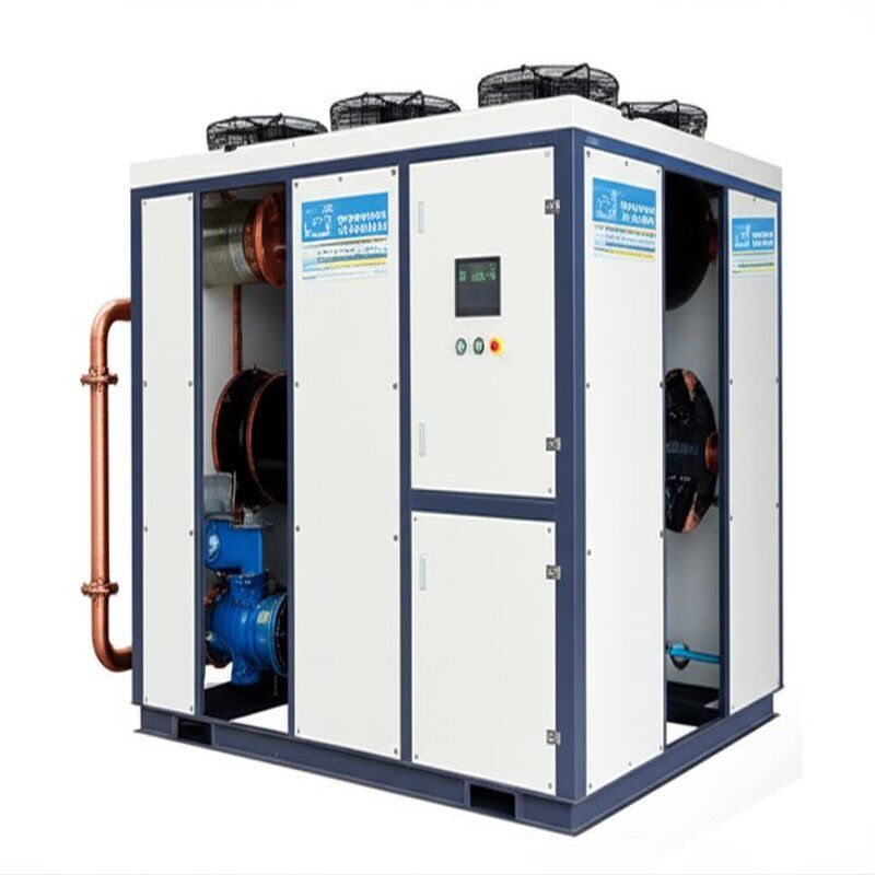 Máquina de refrigeração de água de temperatura de projeto 5-35C Incorporando evaporador de concha e tubo e frequência 50Hz 60Hz para refrigeração industrial